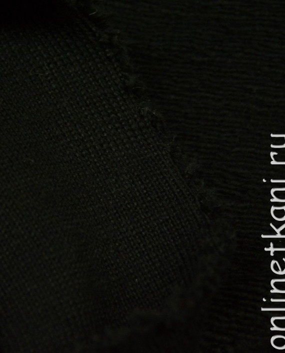 Ткань Шерсть Пальтовая 815 цвет черный картинка