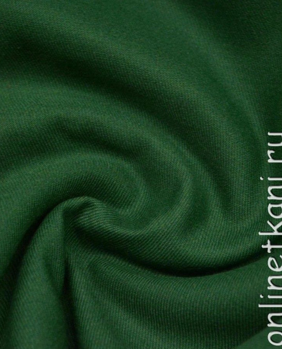 Ткань Шерсть Костюмная 871 цвет зеленый картинка 2