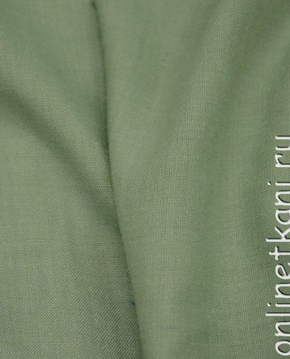 Ткань Шерсть Костюмная 875 цвет зеленый картинка 2