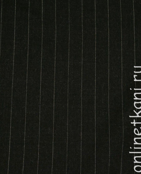 Ткань Шерсть Костюмная 880 цвет серый в полоску картинка