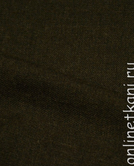 Ткань Шерсть Костюмная 908 цвет коричневый картинка 2