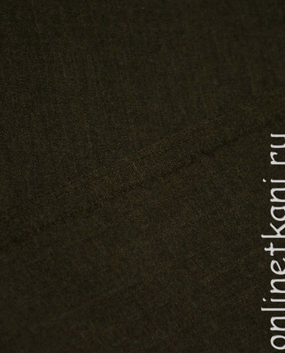 Ткань Шерсть Костюмная - последний отрез 1,7м 1939 цвет коричневый картинка 1