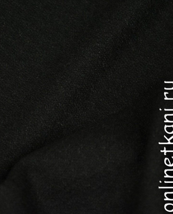 Ткань Пальтовая 1012 цвет черный картинка 2