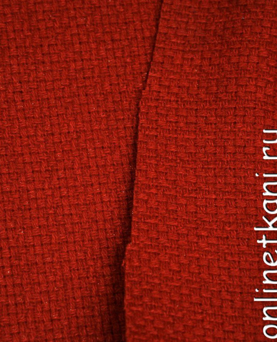 Ткань Пальтовая 1019 цвет красный картинка 1