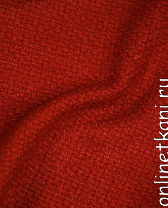 Ткань Пальтовая 1019 цвет красный картинка 2