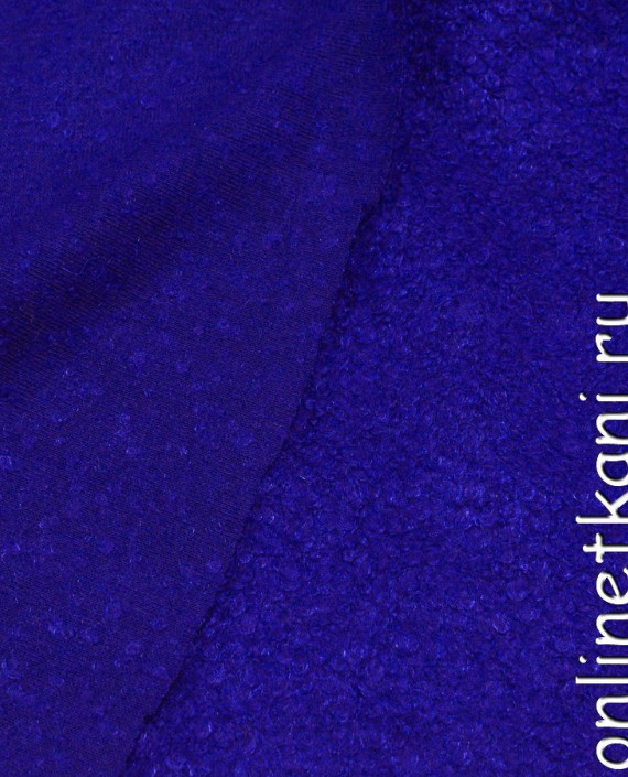 Ткань Пальтовая 1039 цвет синий картинка 1