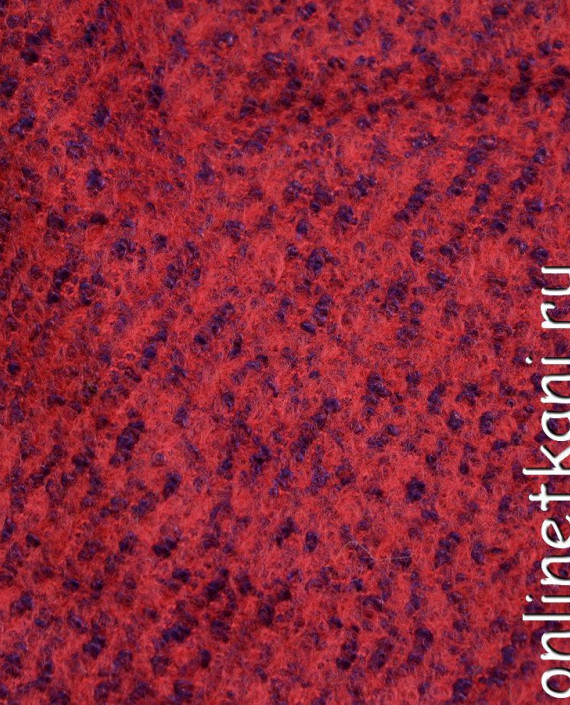 Ткань Пальтовая 1063 цвет малиновый картинка
