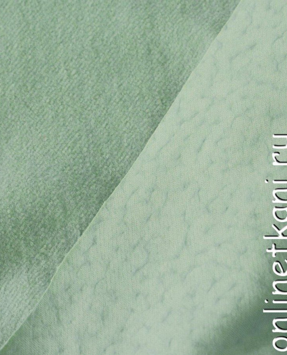 Ткань Пальтовая 1077 цвет зеленый картинка 2