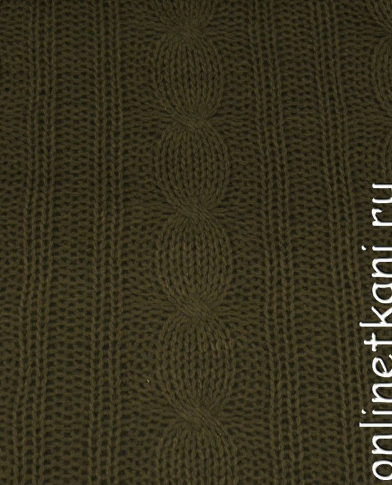 Ткань Шерсть Пальтовая 1240 цвет зеленый в полоску картинка