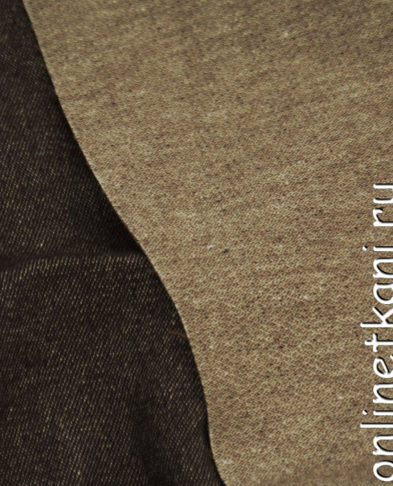 Ткань Шерсть Костюмно-пальтовая 1261 цвет коричневый картинка 1