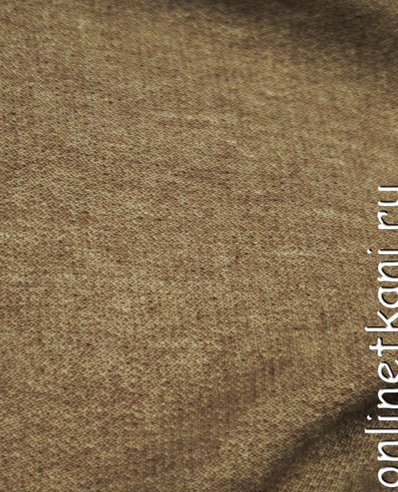 Ткань Шерсть Костюмно-пальтовая 1261 цвет коричневый картинка 2