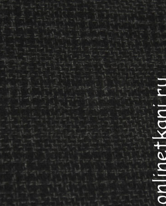Ткань Шерсть Пальтовая 1262 цвет серый в клетку картинка