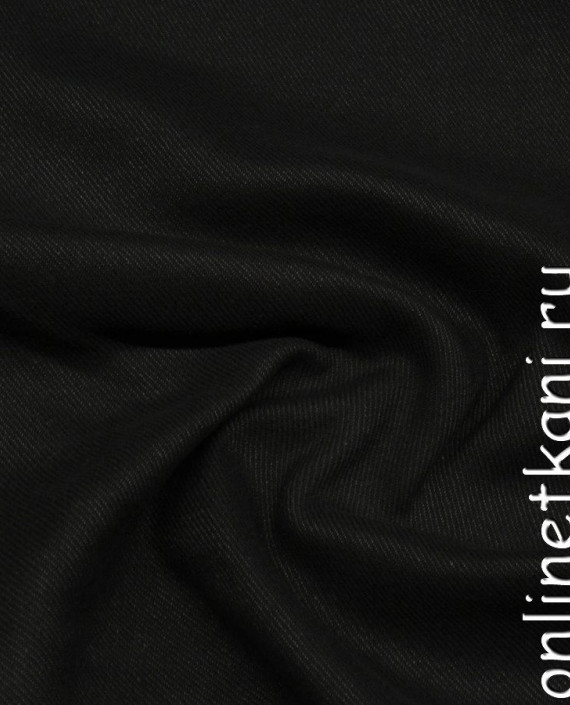 Ткань Шерсть Пальтовая 1282 цвет черный картинка