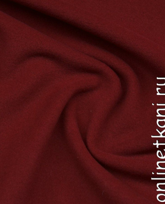 Ткань Шерсть Пальтовая 1288 цвет бордовый картинка