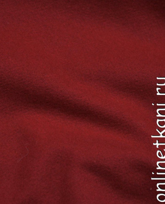 Ткань Шерсть Пальтовая 1288 цвет бордовый картинка 2