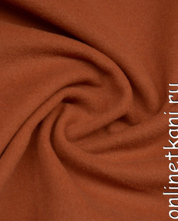 Ткань Шерсть Пальтовая 1297 цвет оранжевый картинка