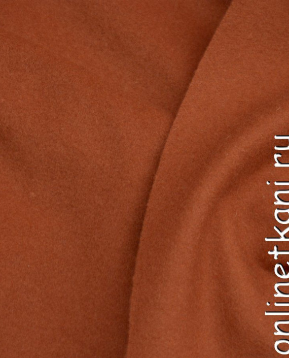 Ткань Шерсть Пальтовая 1297 цвет оранжевый картинка 1
