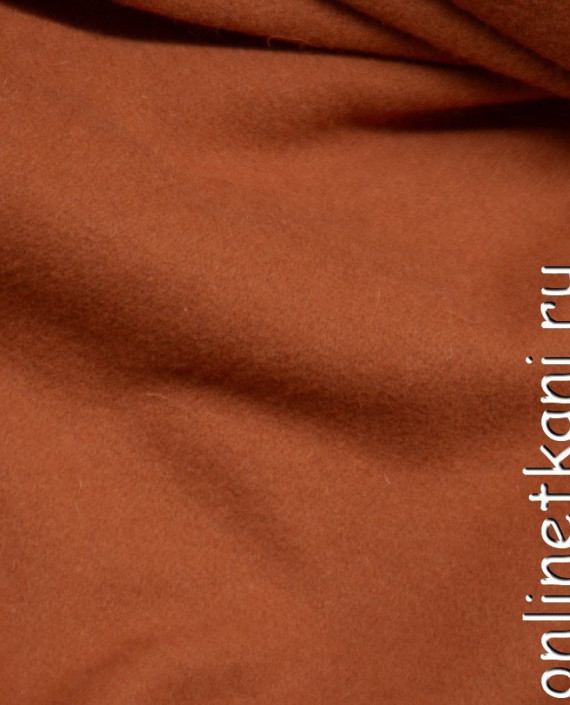 Ткань Шерсть Пальтовая 1297 цвет оранжевый картинка 2