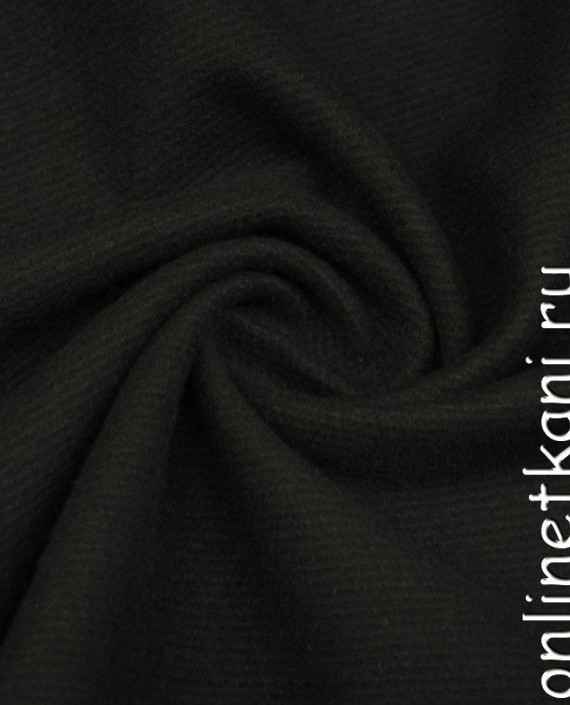Ткань Шерсть Пальтовая 1312 цвет черный картинка