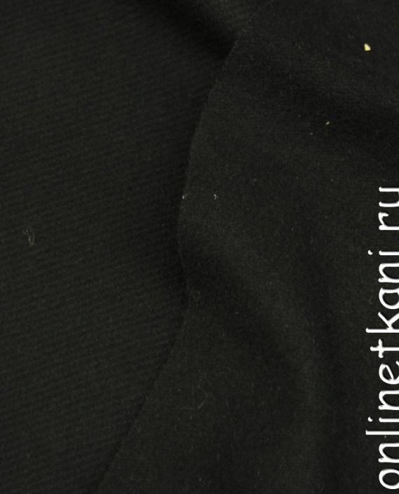 Ткань Шерсть Пальтовая 1312 цвет черный картинка 2