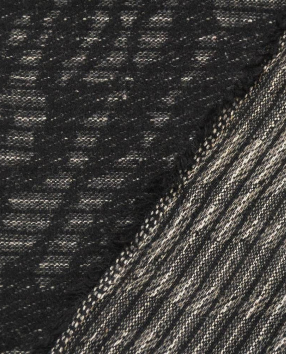 Ткань Шерсть Пальтовая 1324 цвет серый абстрактный картинка 2