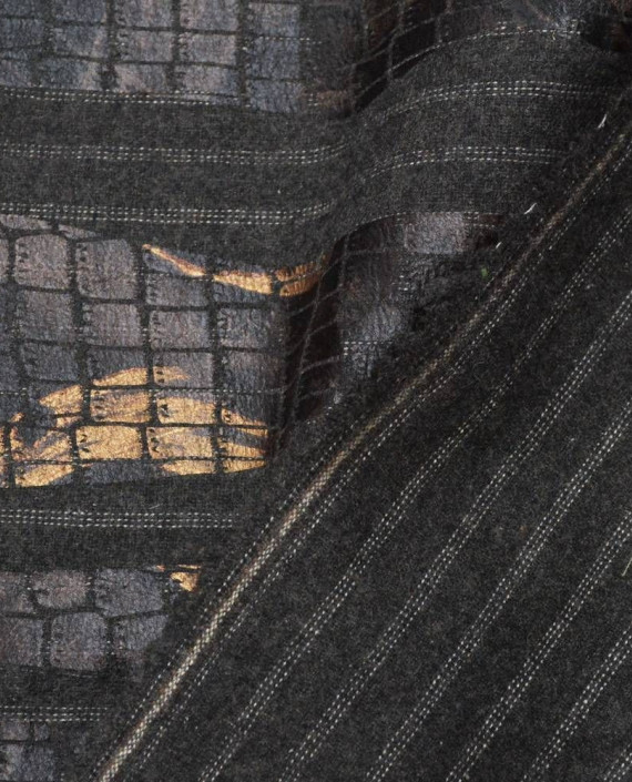 Ткань Шерсть Костюмно-пальтовая 1325 цвет серый анималистический картинка 1