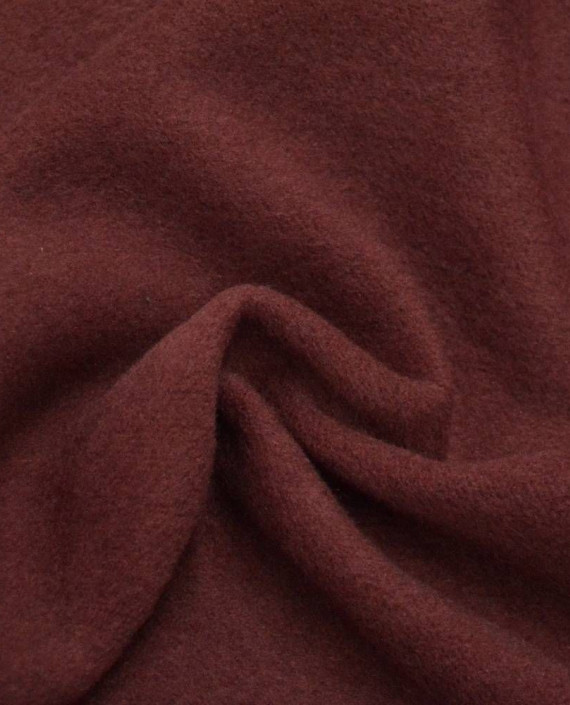 Ткань Шерсть Пальтовая 1334 цвет бордовый картинка