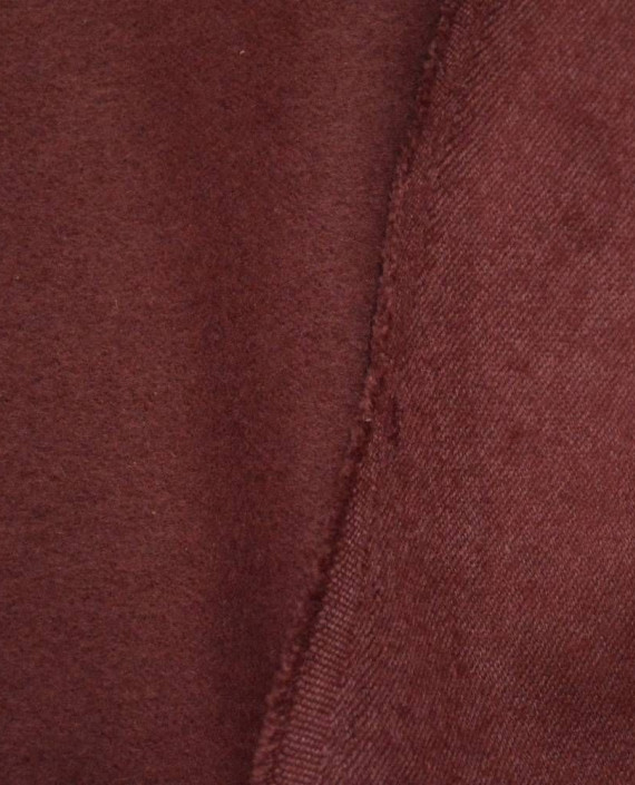 Ткань Шерсть Пальтовая 1334 цвет бордовый картинка 2
