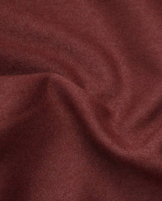 Ткань Шерсть Пальтовая 1334 цвет бордовый картинка 1
