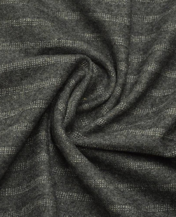 Ткань Шерсть Костюмная 1343 цвет серый в полоску картинка