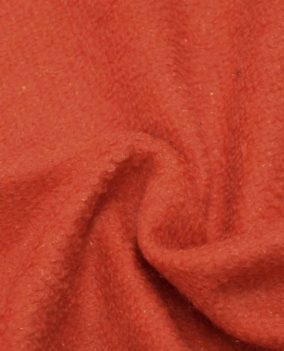Ткань Шерсть Пальтовая (брак) 1355 цвет оранжевый картинка