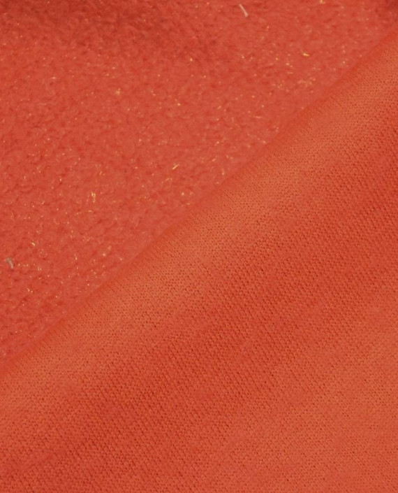 Ткань Шерсть Пальтовая (брак) 1355 цвет оранжевый картинка 1