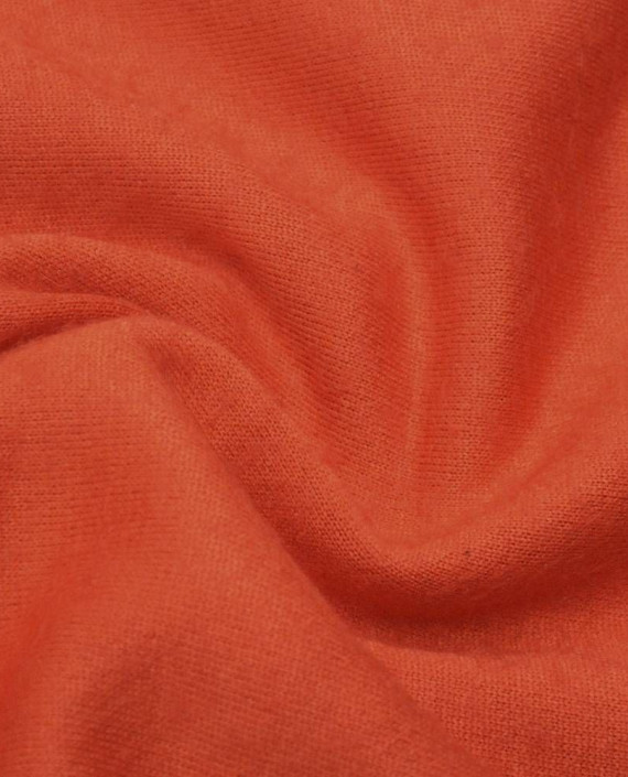 Ткань Шерсть Пальтовая (брак) 1355 цвет оранжевый картинка 2