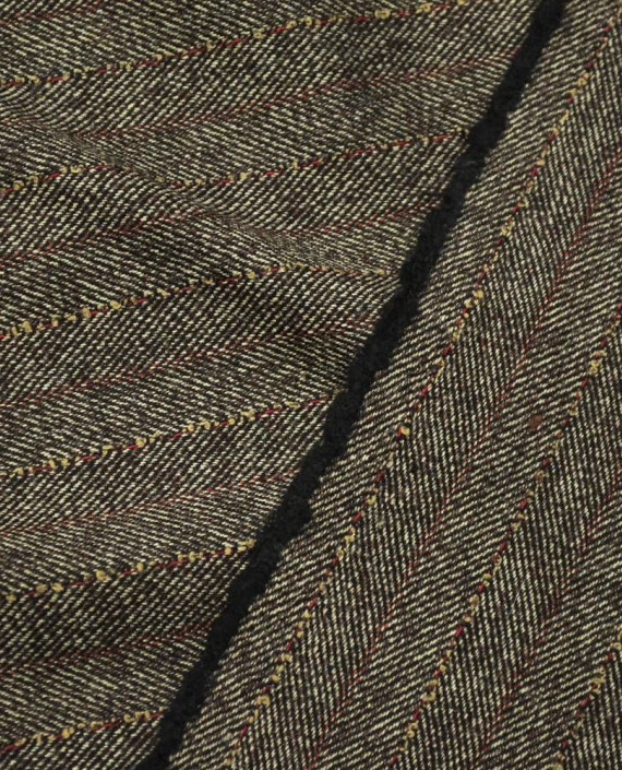 Ткань Шерсть Костюмная 1376 цвет коричневый меланж картинка 2