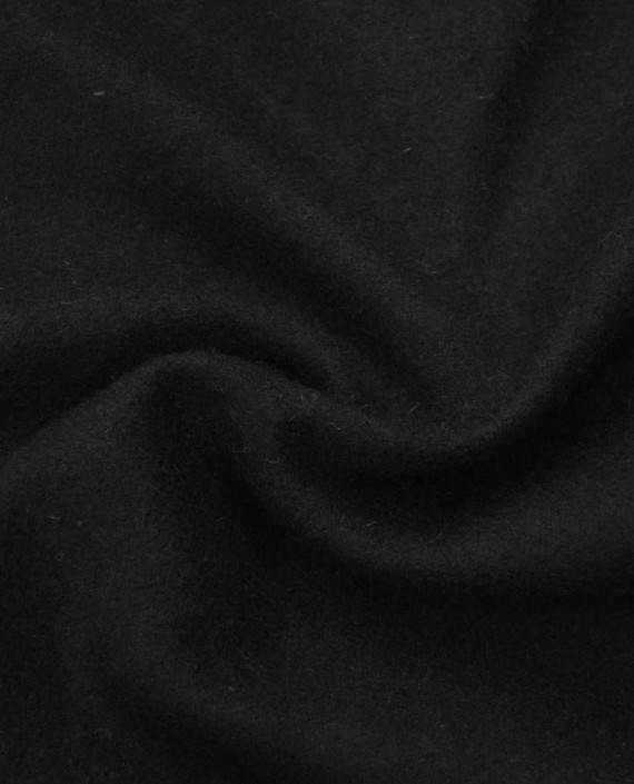 Ткань Шерсть Пальтовая 1380 цвет черный картинка 1