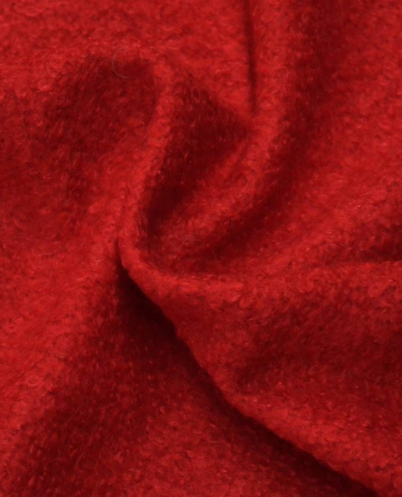 Ткань Шерсть Пальтовая 1384 цвет красный картинка