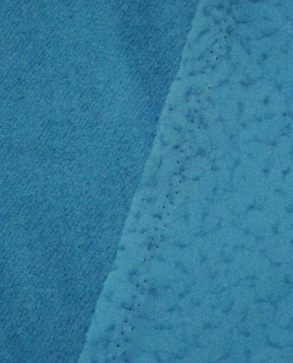 Ткань Шерсть Пальтовая 1385 цвет голубой картинка 2