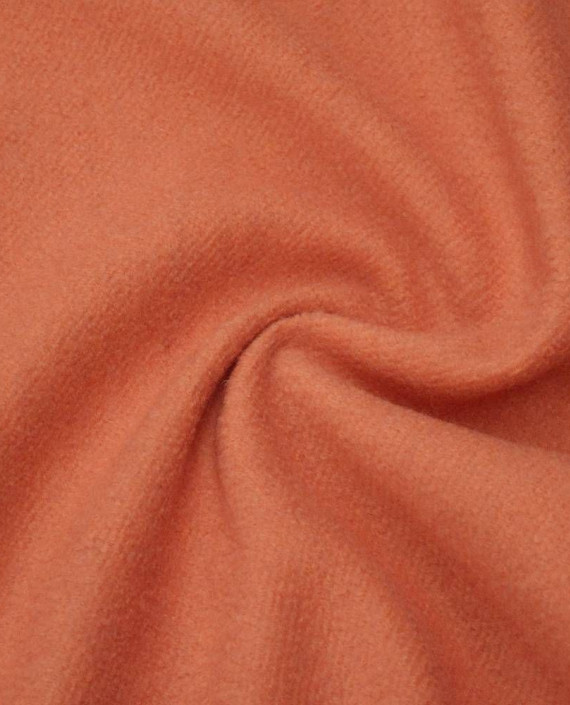 Ткань Шерсть Пальтовая 1387 цвет оранжевый картинка