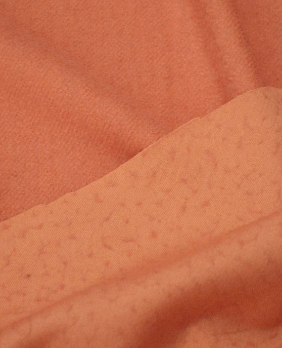 Ткань Шерсть Пальтовая 1387 цвет оранжевый картинка 2