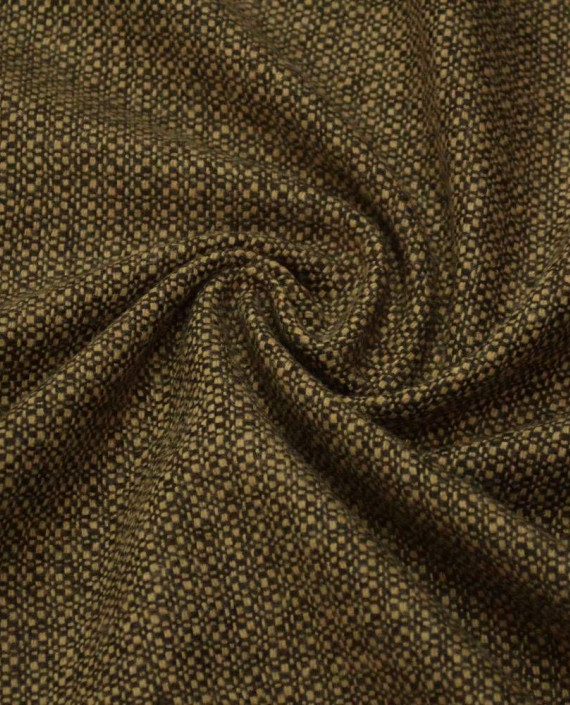 Ткань Шерсть Костюмная 1395 цвет коричневый крупа картинка