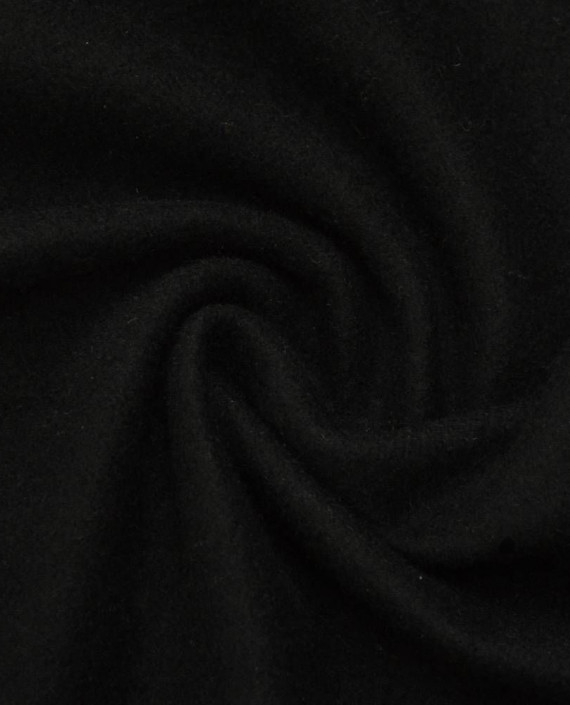 Ткань Шерсть Пальтовая 1400 цвет черный картинка