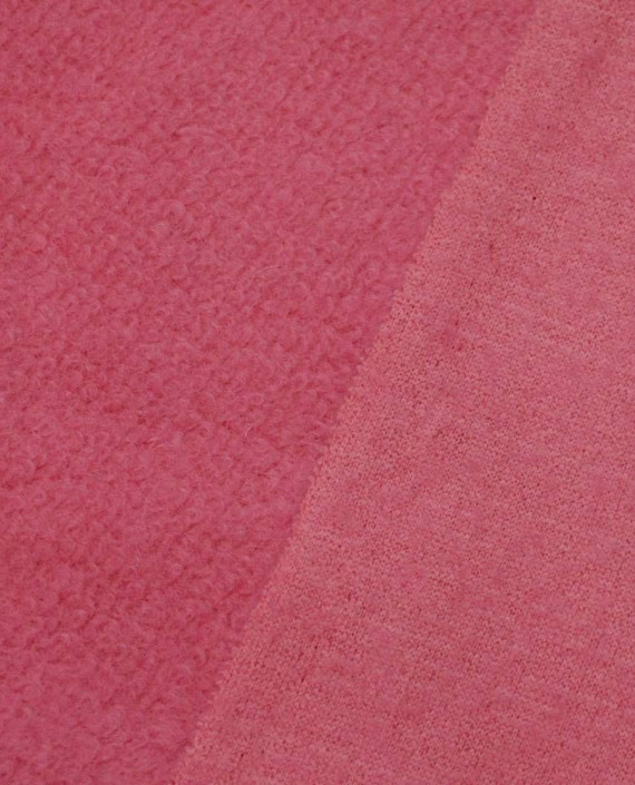 Ткань Шерсть Пальтовая 1427 цвет розовый картинка 2