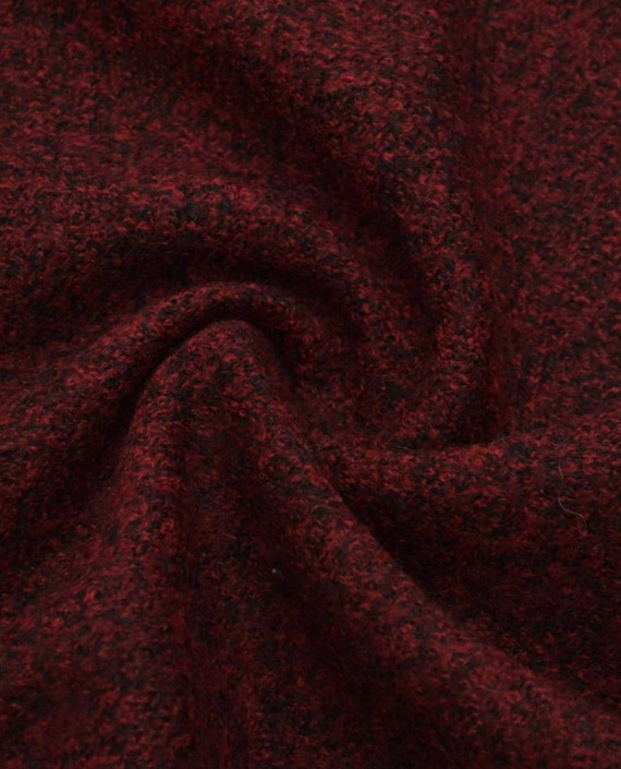 Ткань Шерсть Пальтовая 1433 цвет бордовый картинка