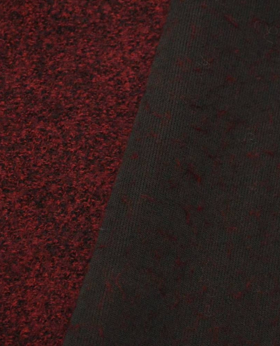 Ткань Шерсть Пальтовая 1433 цвет бордовый картинка 1