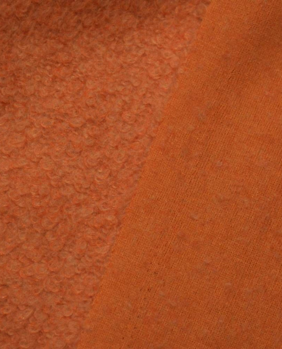 Ткань Шерсть Пальтовая 1438 цвет оранжевый картинка 1