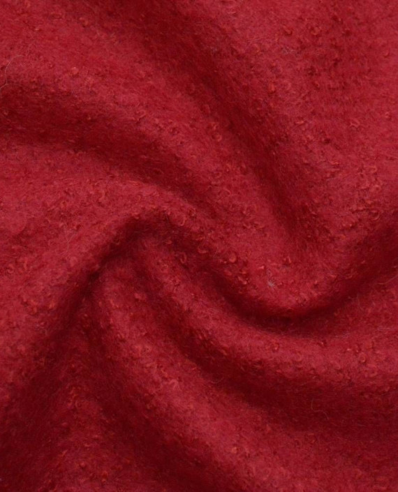 Ткань Шерсть Пальтовая 1443 цвет красный картинка