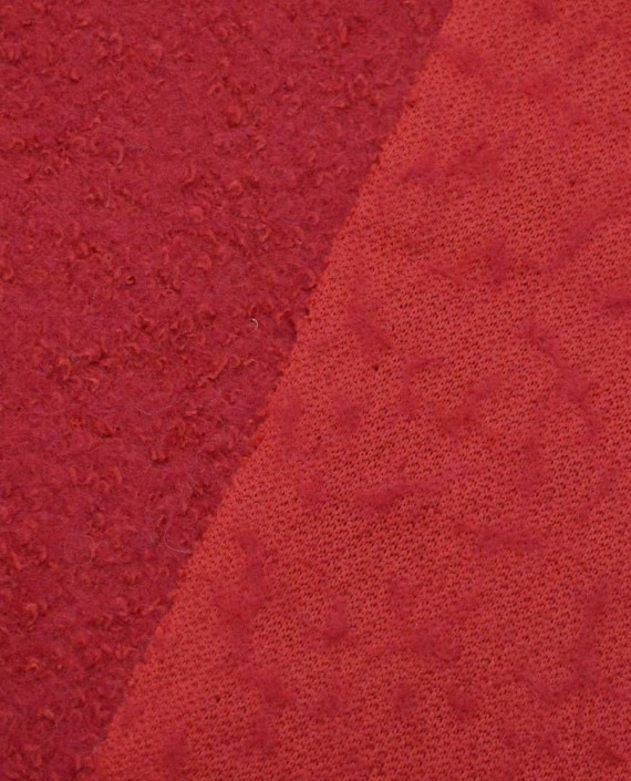 Ткань Шерсть Пальтовая 1443 цвет красный картинка 2