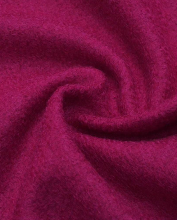 Ткань Шерсть Пальтовая 1447 цвет малиновый картинка