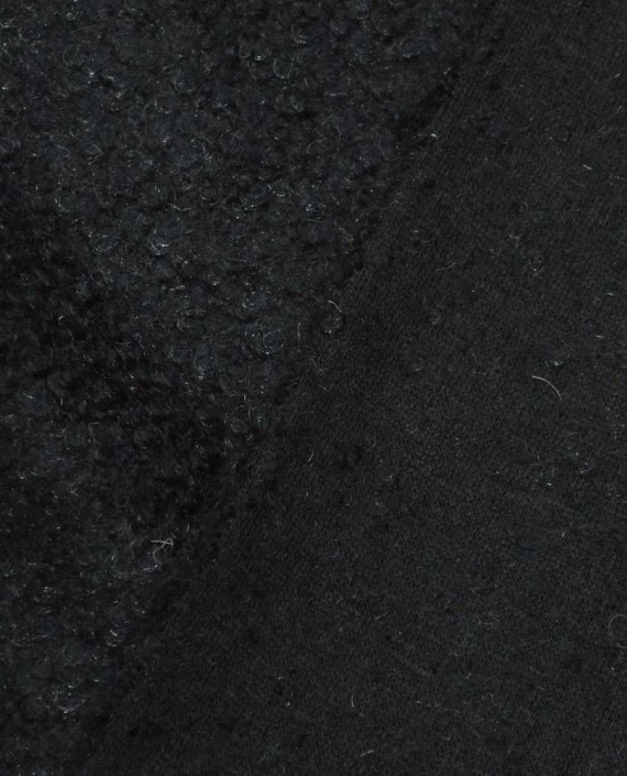 Ткань Шерсть Пальтовая 1448 цвет черный картинка 2