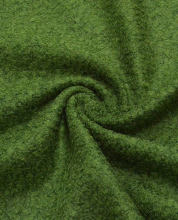 Ткань Шерсть Пальтовая 1450 цвет зеленый картинка